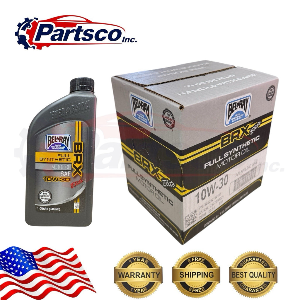 Bel-Ray BRX Elite 10W-30 Full Synthetic Motor Oil API SQ ILSAC GF-7A Case of 6qr