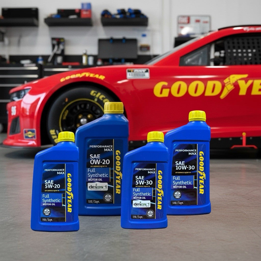 Goodyear 5W-30 Full Synthetic Motor Oil 12qt Case dexos1 Gen 3 (12 x 1qt Bottle)