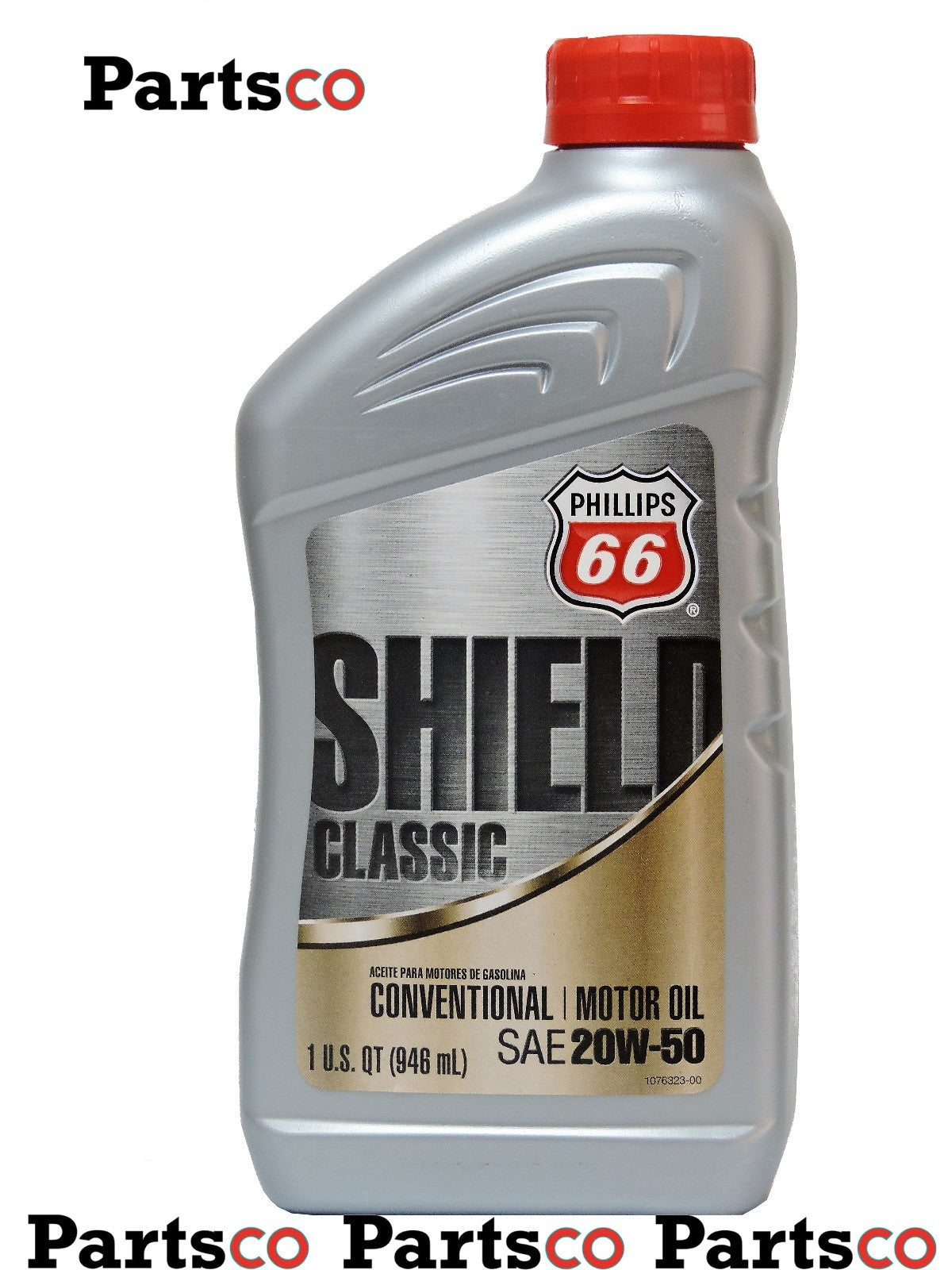 Conventional Oil 20W50 Motor Oil 12 Quarts In Case PHILLIPS 66 Shield Classic