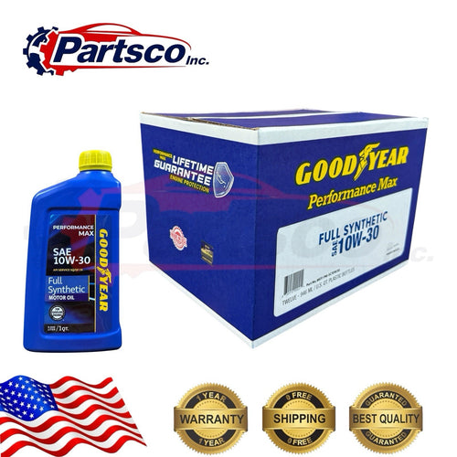 Goodyear 10W-30 Full Synthetic Motor Oil 12qt Case  (12 x 1qt Bottle)
