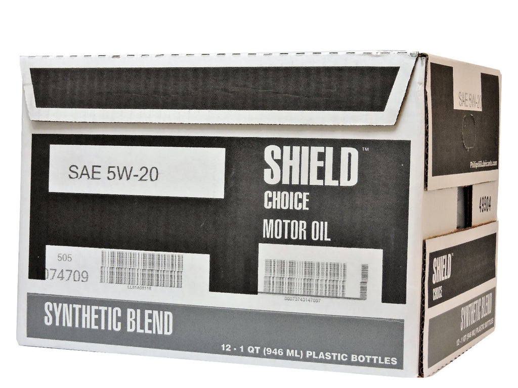 Motor Oil 5W20 Synthetic Blend 12 Quarts PHILLIPS 66 Shield Defense 