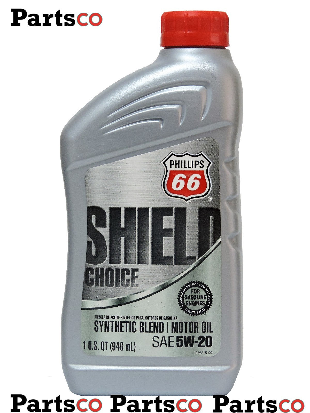 Synthetic Blend 5W20 Motor Oil 12 Quarts In Case PHILLIPS 66 Shield Defense 