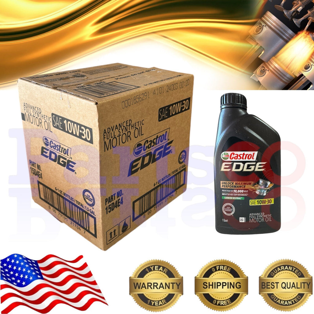 Motor Oil 10W30 Full Synthetic 6 Quarts Castrol EDGE