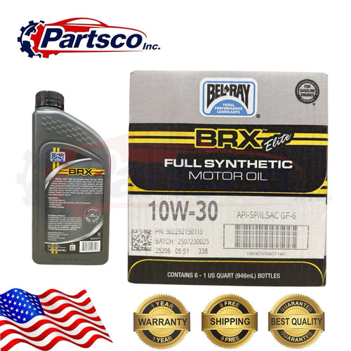 Bel-Ray BRX Elite 10W-30 Full Synthetic Motor Oil API SQ ILSAC GF-7A Case of 6qr