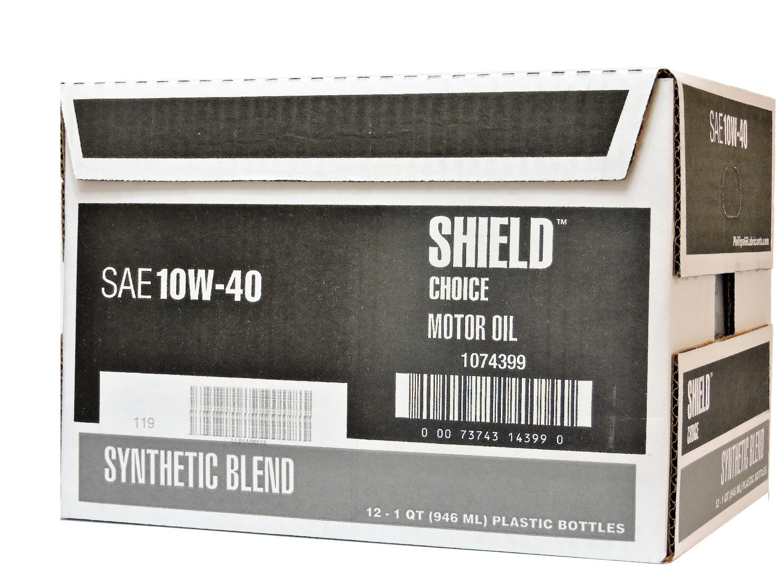 Motor Oil 10W40 Synthetic Blend 12 Quarts PHILLIPS 66 Shield Defense 