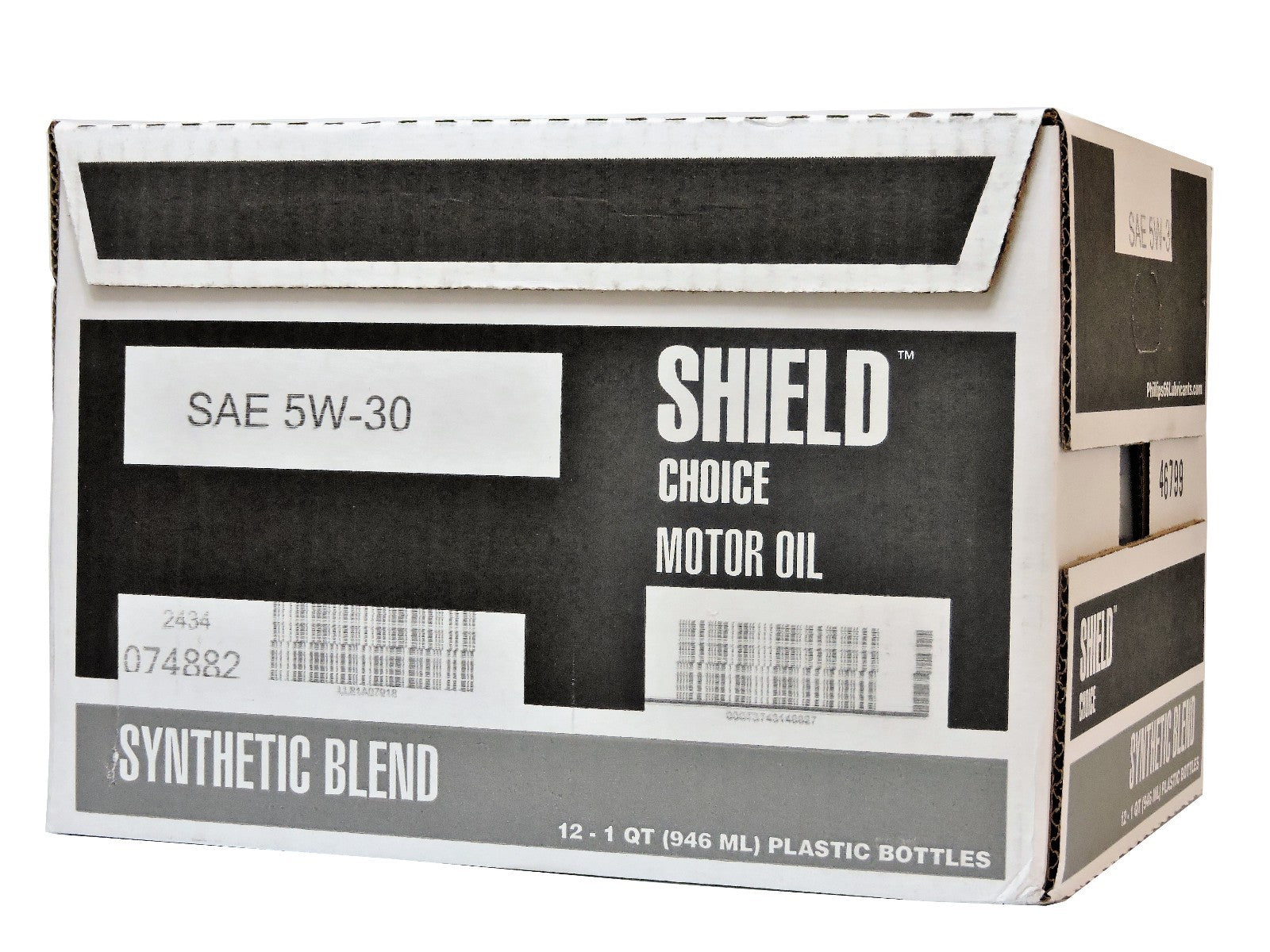 Synthetic Blend 5W30 Motor Oil 12 Quarts In Case PHILLIPS 66 Shield Defense 