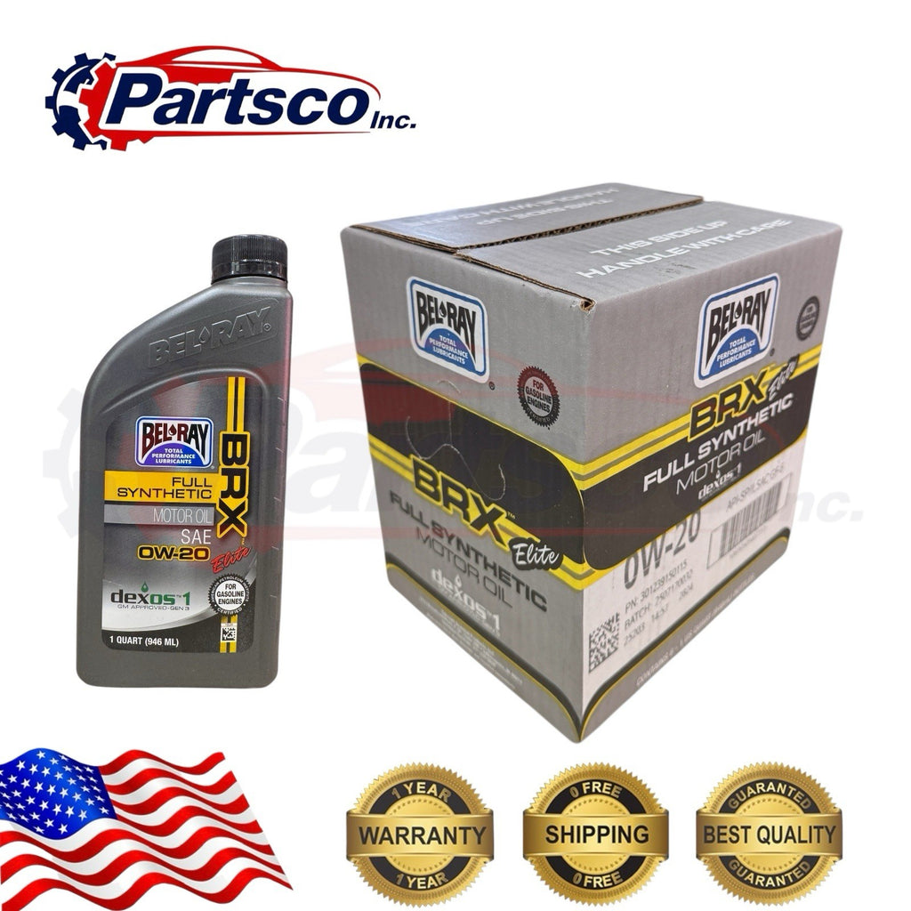 Bel-Ray BRX Elite 0W-20 Full Synthetic Motor Oil dexos1 Gen 3 API SQ GF-7A 6qrt