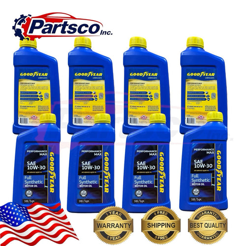 Goodyear 10W-30 Full Synthetic Motor Oil 8qt Case  (8 x 1qt Bottle)